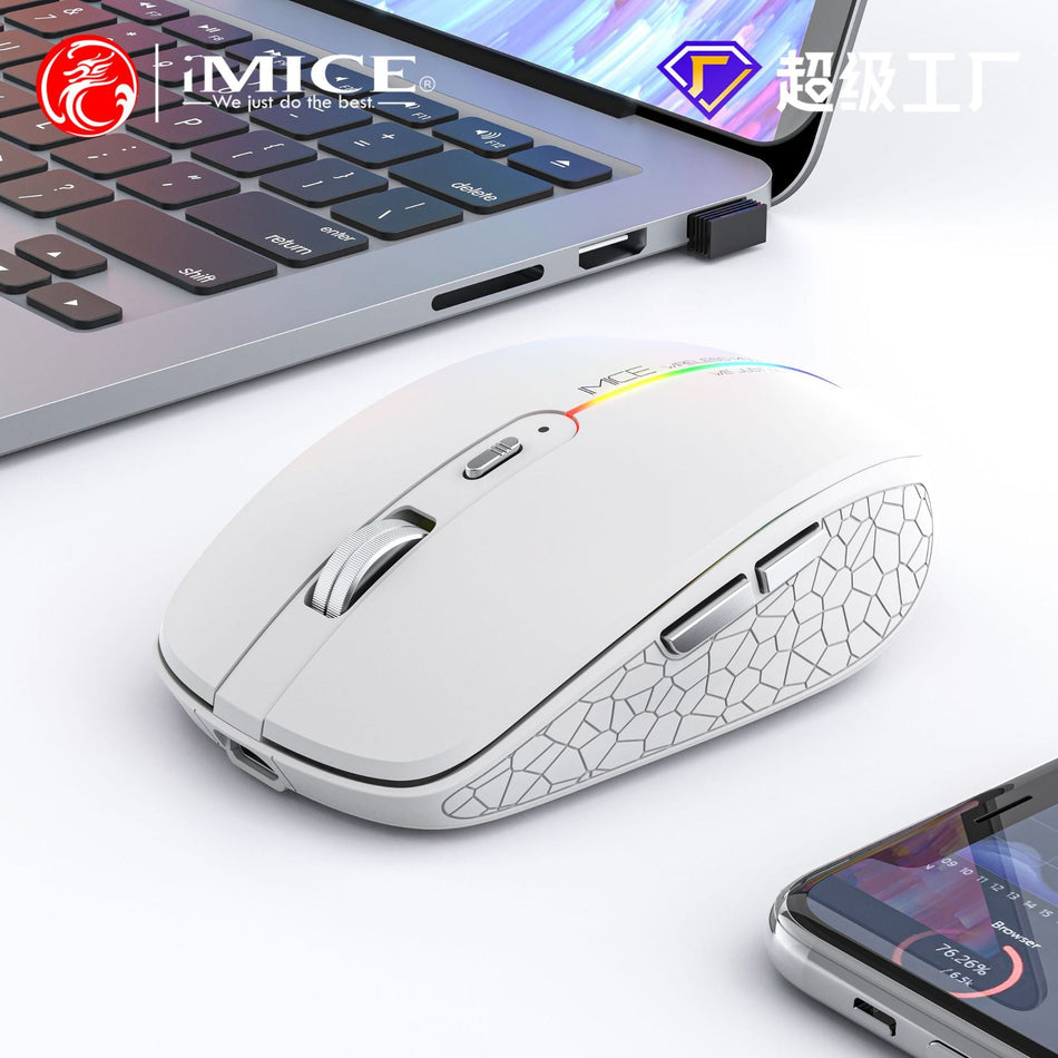 Imice Bluetooth Dual-Mode Wireless Gaming Mouse 6-Button Type-C