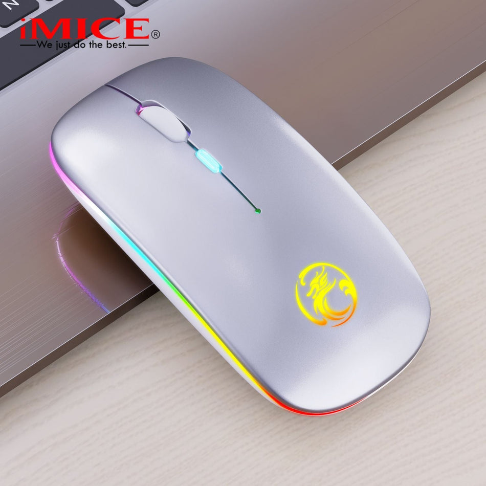 Imice Bluetooth Wireless Mouse Luminous Rechargeable Silent