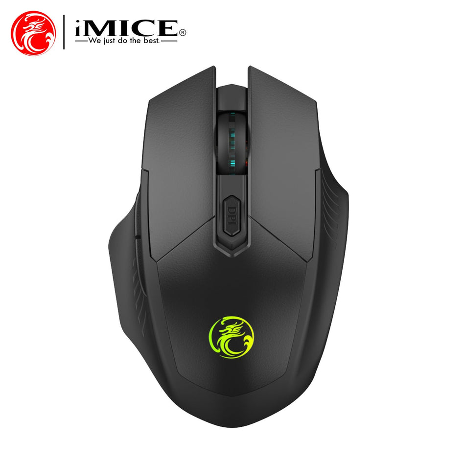 Imice 6-Button 2.4G Bluetooth Wireless Gaming Mouse Rechargeable