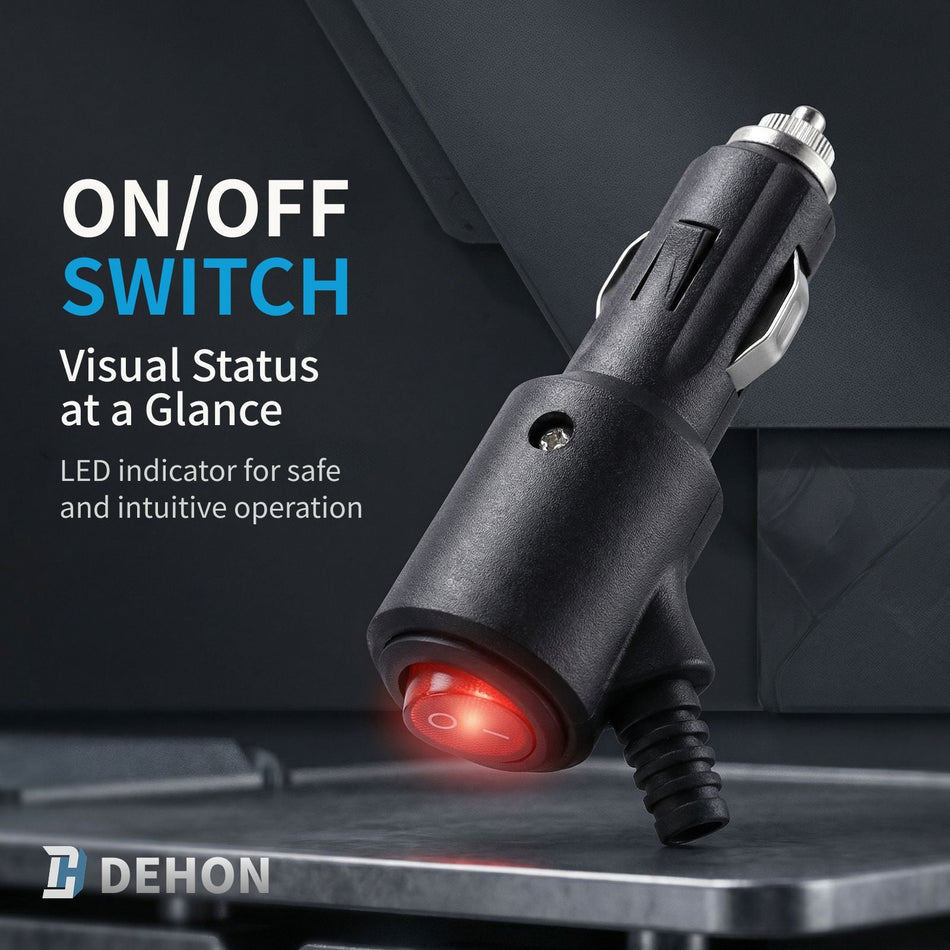180W 15A High-Power Car Cigarette Lighter Male Plug