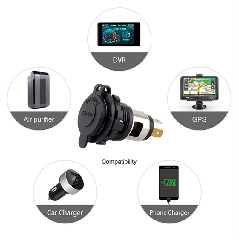 120W 10A Car & Motorcycle Power Outlet