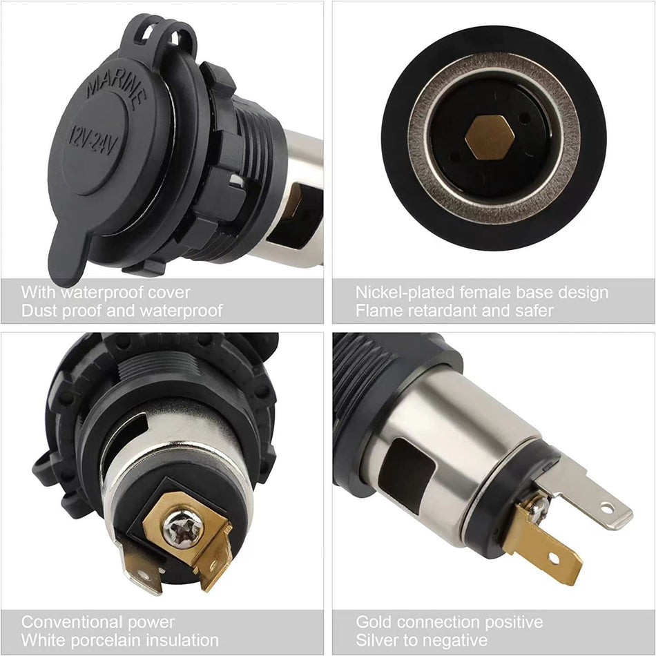 120W 10A Car & Motorcycle Power Outlet