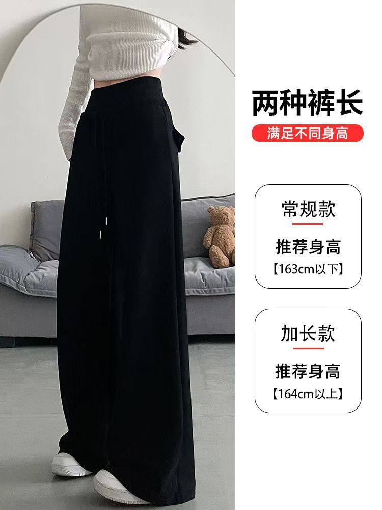 Women's Gray High-Waisted Wide-Leg Pants