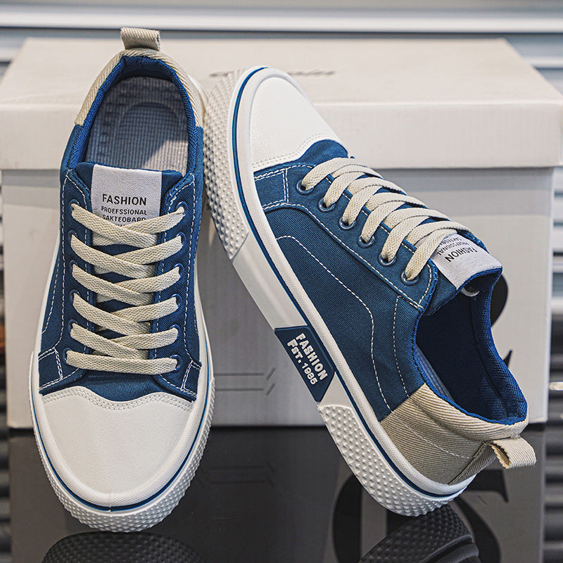 Men's Breathable Canvas Sneakers Casual Sports Shoes Versatile