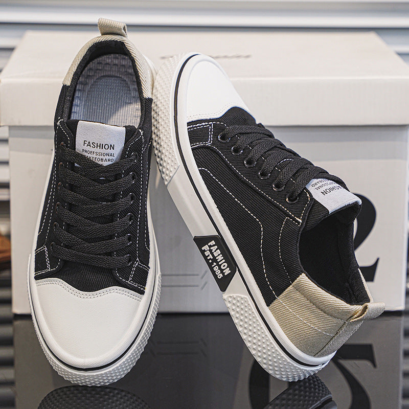 Men's Breathable Canvas Sneakers Casual Sports Shoes Versatile
