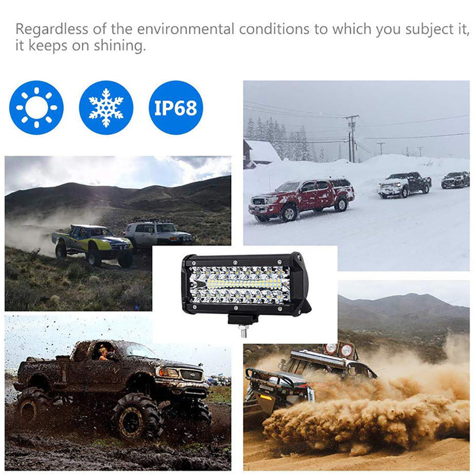 120W Three-Row LED Work Light Bar