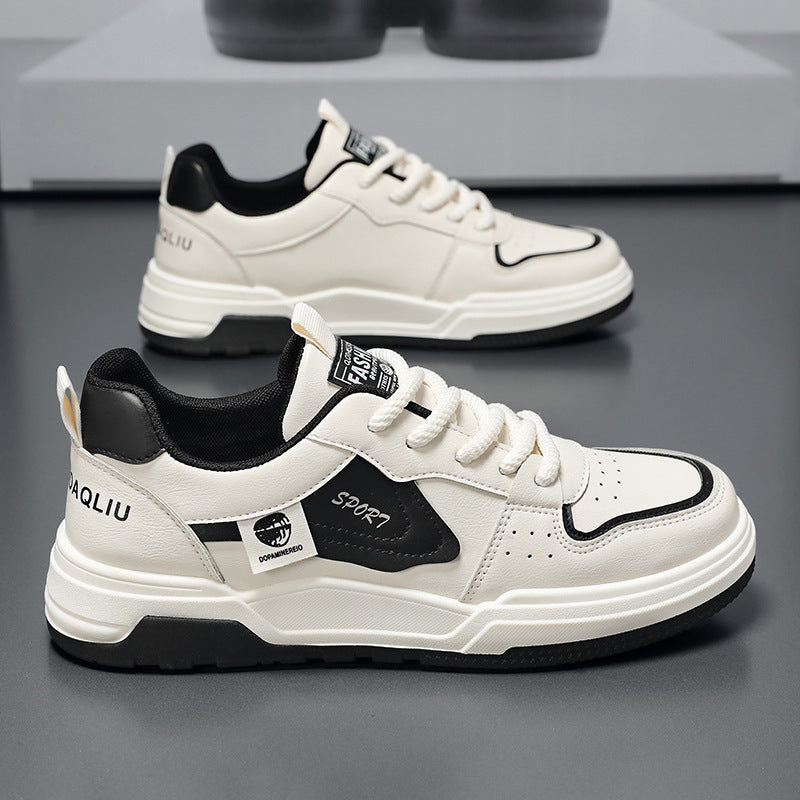 Men's Korean Style White Sneakers Breathable Sports Casual Shoes