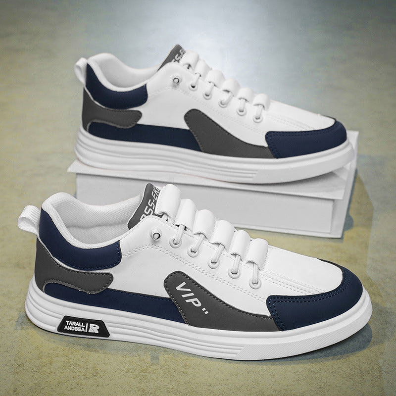 Men's White Slip-On Sneakers Breathable Casual Sports Loafers
