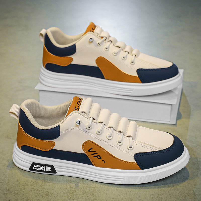 Men's White Slip-On Sneakers Breathable Casual Sports Loafers