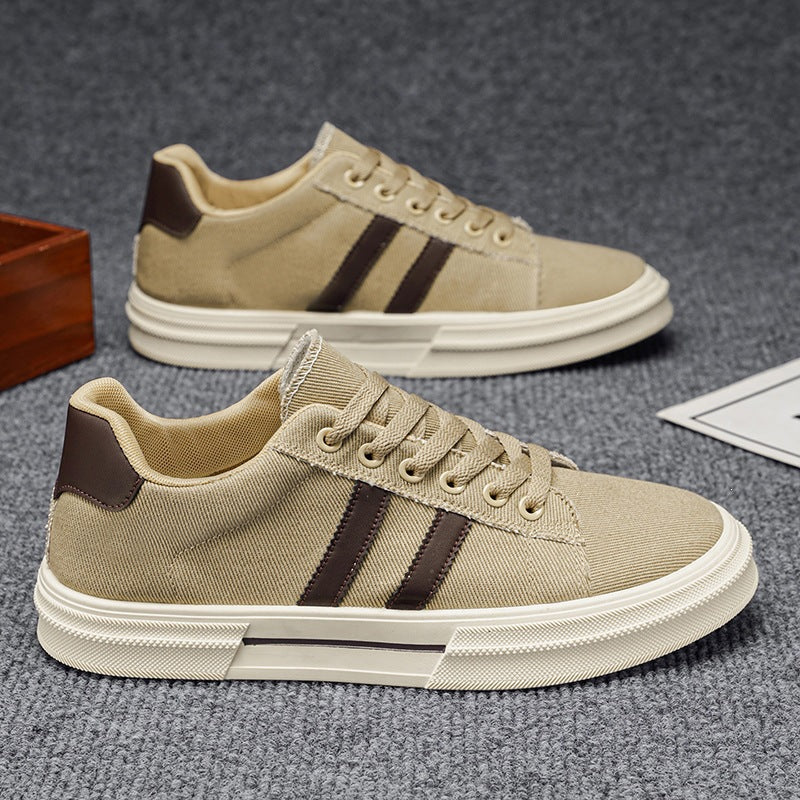 Men's Korean Style Canvas Sneakers Lightweight Casual Low-Top