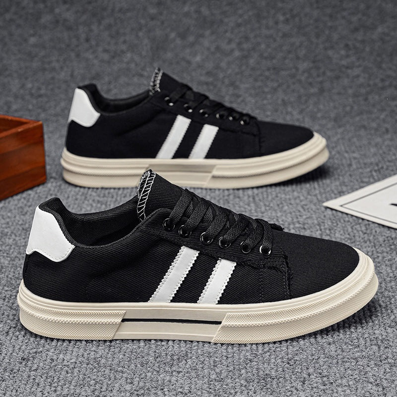 Men's Korean Style Canvas Sneakers Lightweight Casual Low-Top