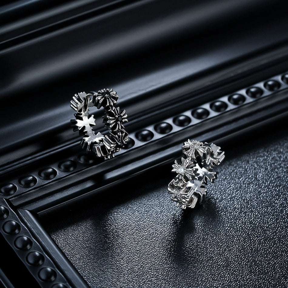 Men's Cross Earrings Light Luxury Personalized Unisex Ear Jewelry