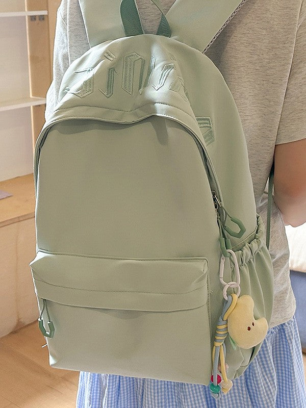 Japanese-Style Lightweight Nylon Backpack for Girls