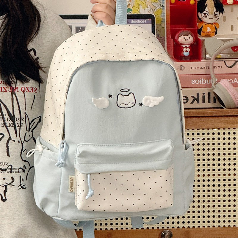 Women's Color-Block College Style Backpack