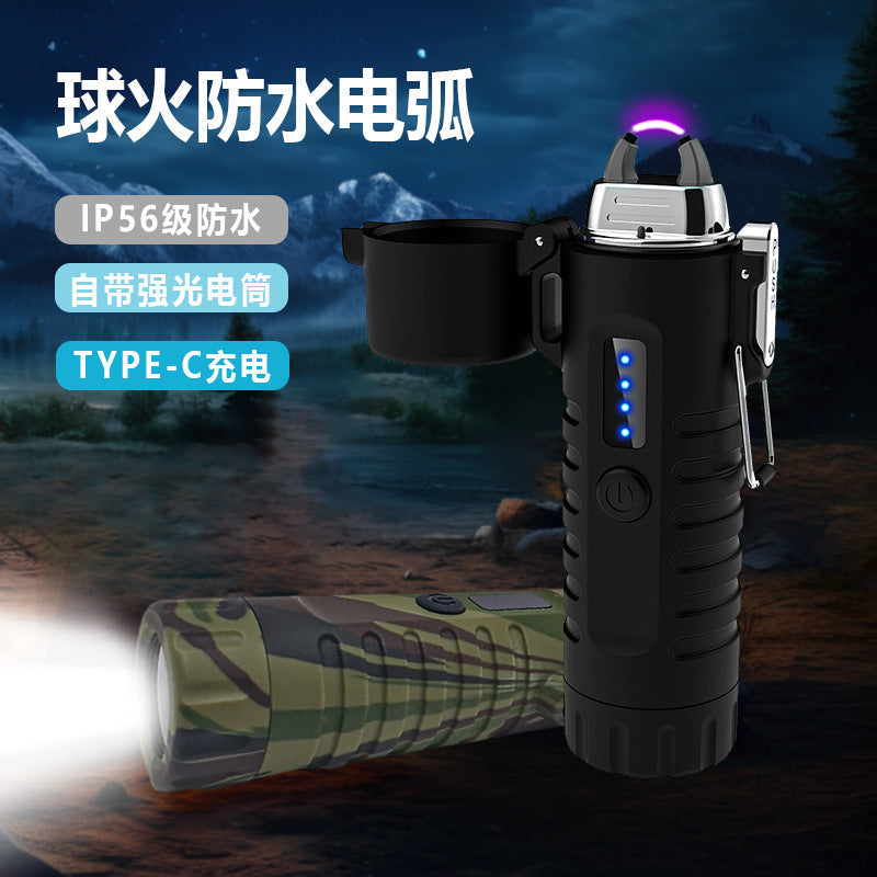 Creative Rechargeable Waterproof Flashlight Electric Lighter