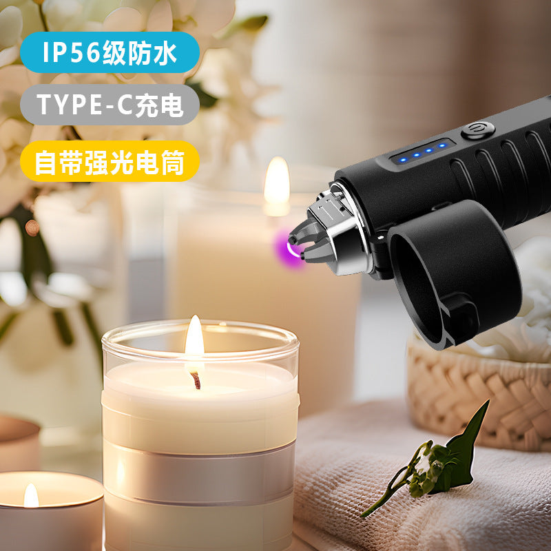 Creative Rechargeable Waterproof Flashlight Electric Lighter