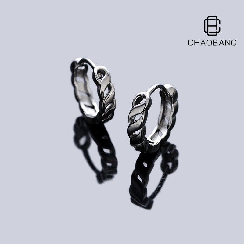 Unisex Wrapped Earrings Hip-Hop Distinctive All-Match Fashion