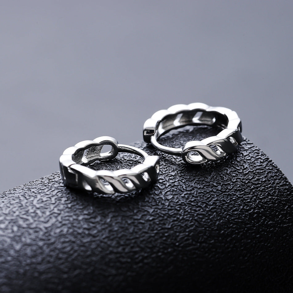 Unisex Wrapped Earrings Hip-Hop Distinctive All-Match Fashion