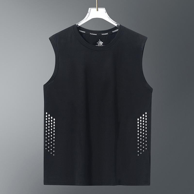 Men's Ice Silk Mesh Vest, Quick-Dry Sport Training Tank