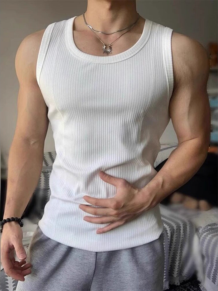 Men's Stretch Sport Vest, Quick-Dry Fitness Undershirt