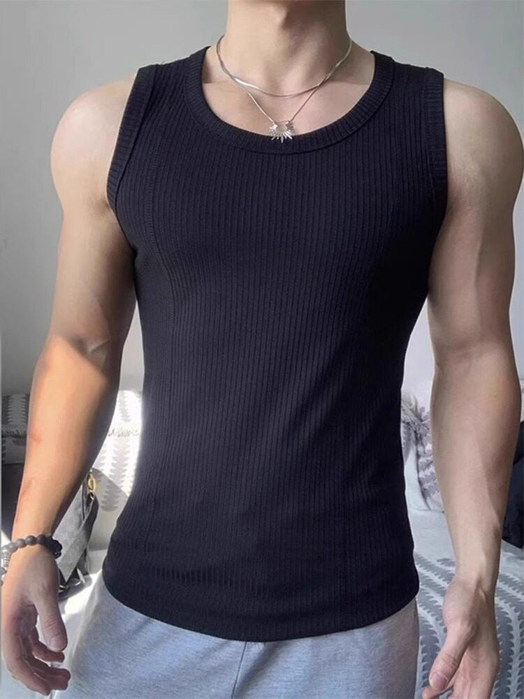 Men's Stretch Sport Vest, Quick-Dry Fitness Undershirt