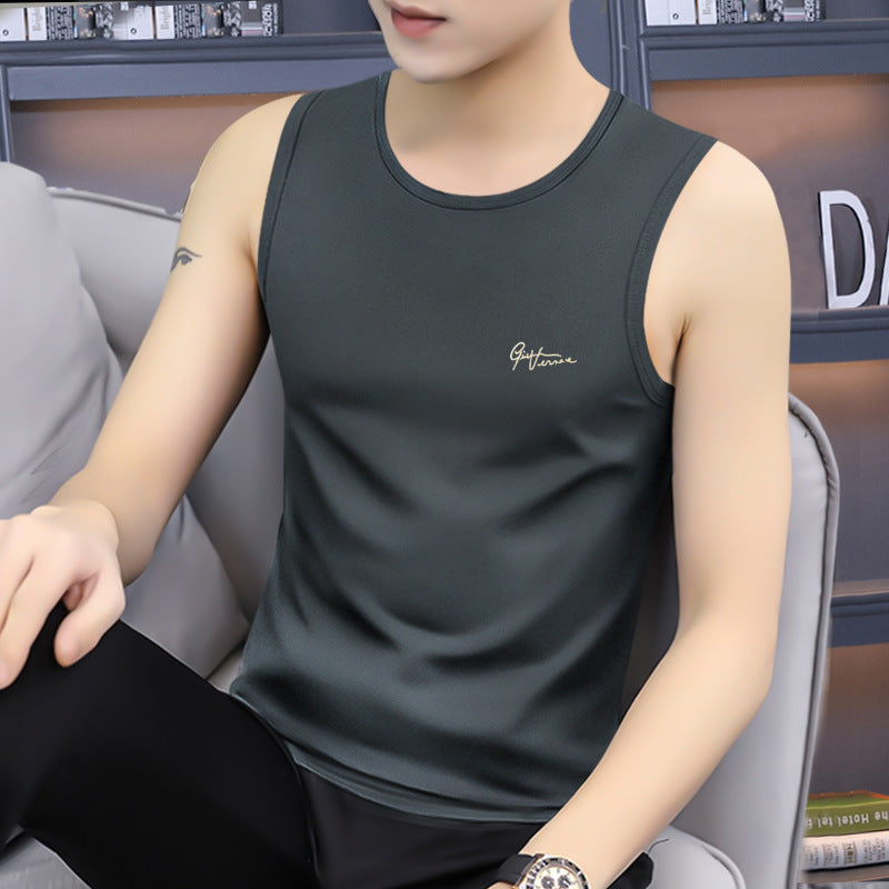 Men's Ice Silk Modal Sport Vest, Tight Breathable Fitness