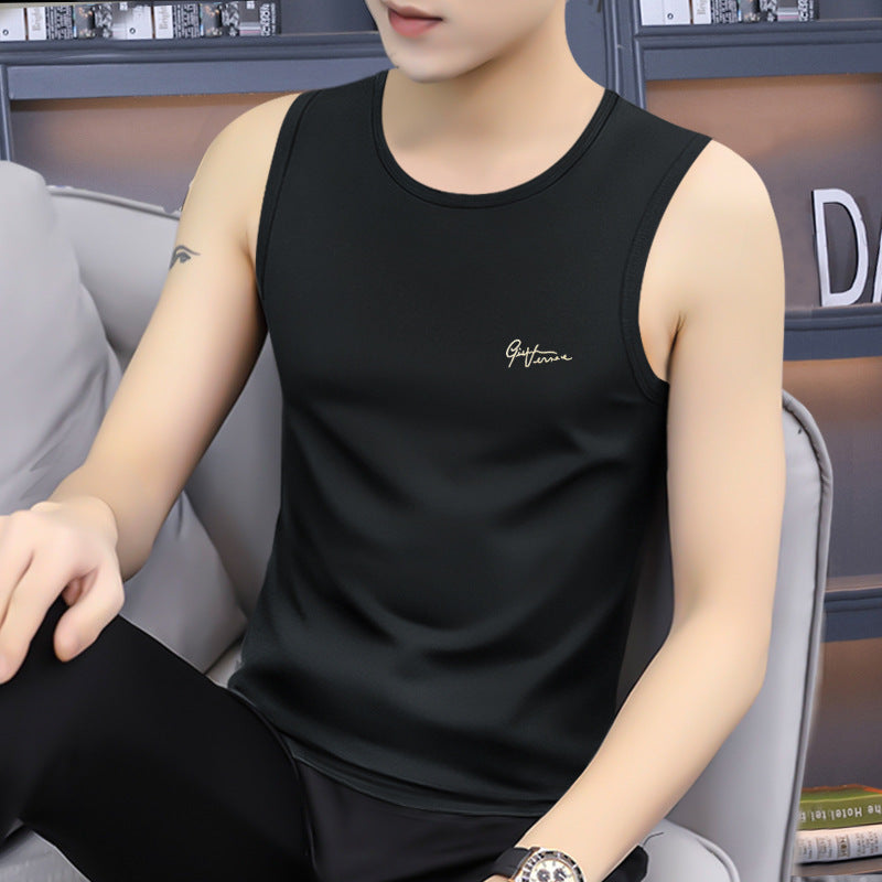 Men's Ice Silk Modal Sport Vest, Tight Breathable Fitness
