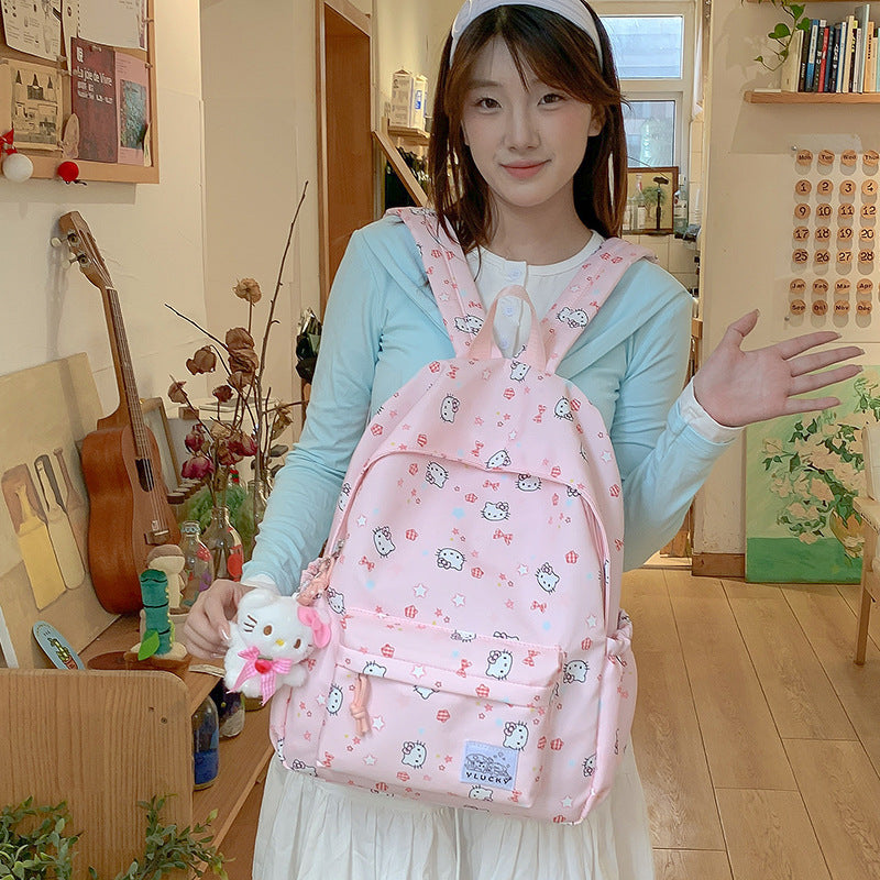 Lightweight Waterproof Nylon Backpack for Girls