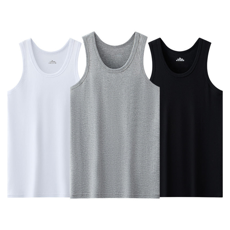 Nanrenshuai Men's Cotton Elastic Vest, Slim Fit Sport