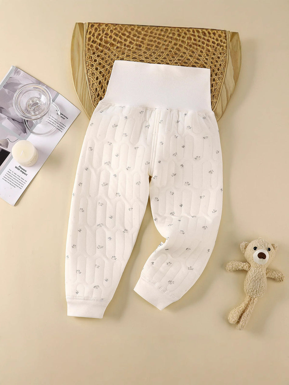 Baby's Pure Cotton 5A Antibacterial High-Waist Thermal Pants