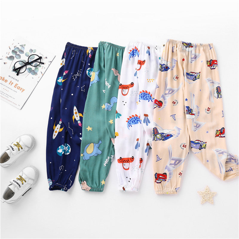 Children's Viscose Cotton Silk Lightweight Summer Pajama Set