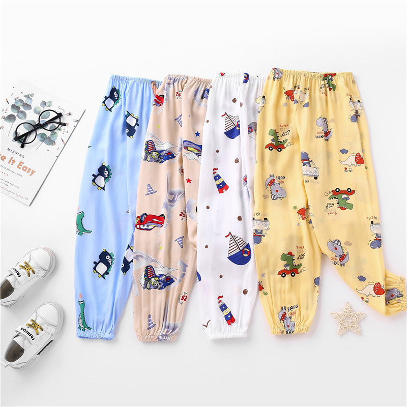 Children's Viscose Cotton Silk Lightweight Summer Pajama Set