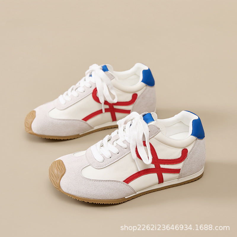 Women's Leather German-Style Height-Increasing Sneakers