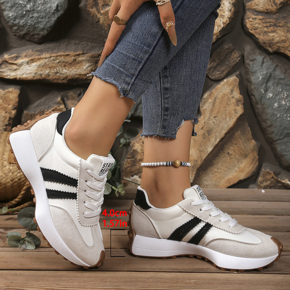 Women's Platform Casual Shoes with Breathable Design