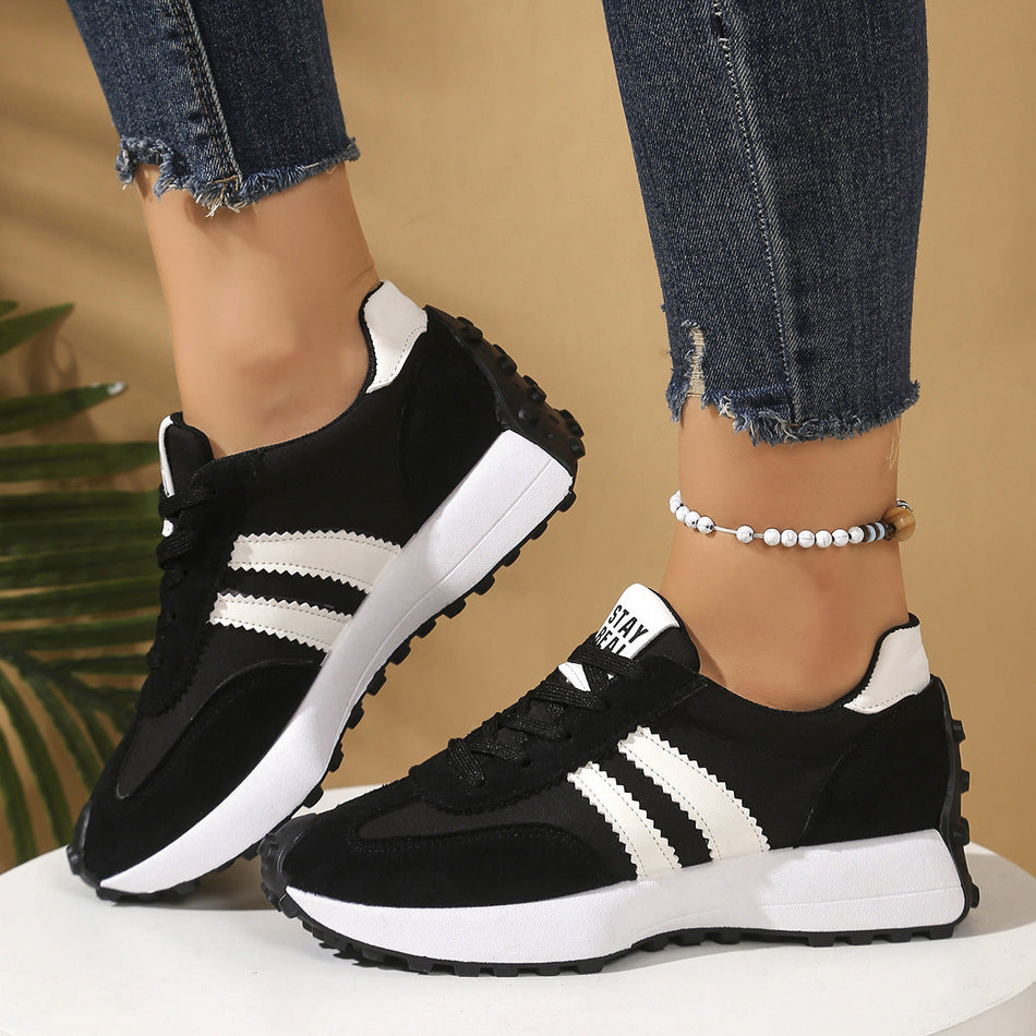 Women's Platform Casual Shoes with Breathable Design