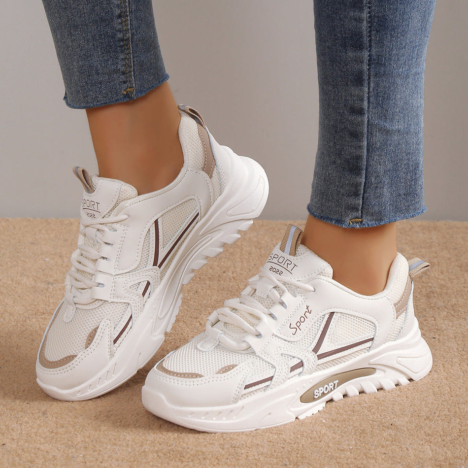 Women's Lightweight Mesh Platform Sneakers