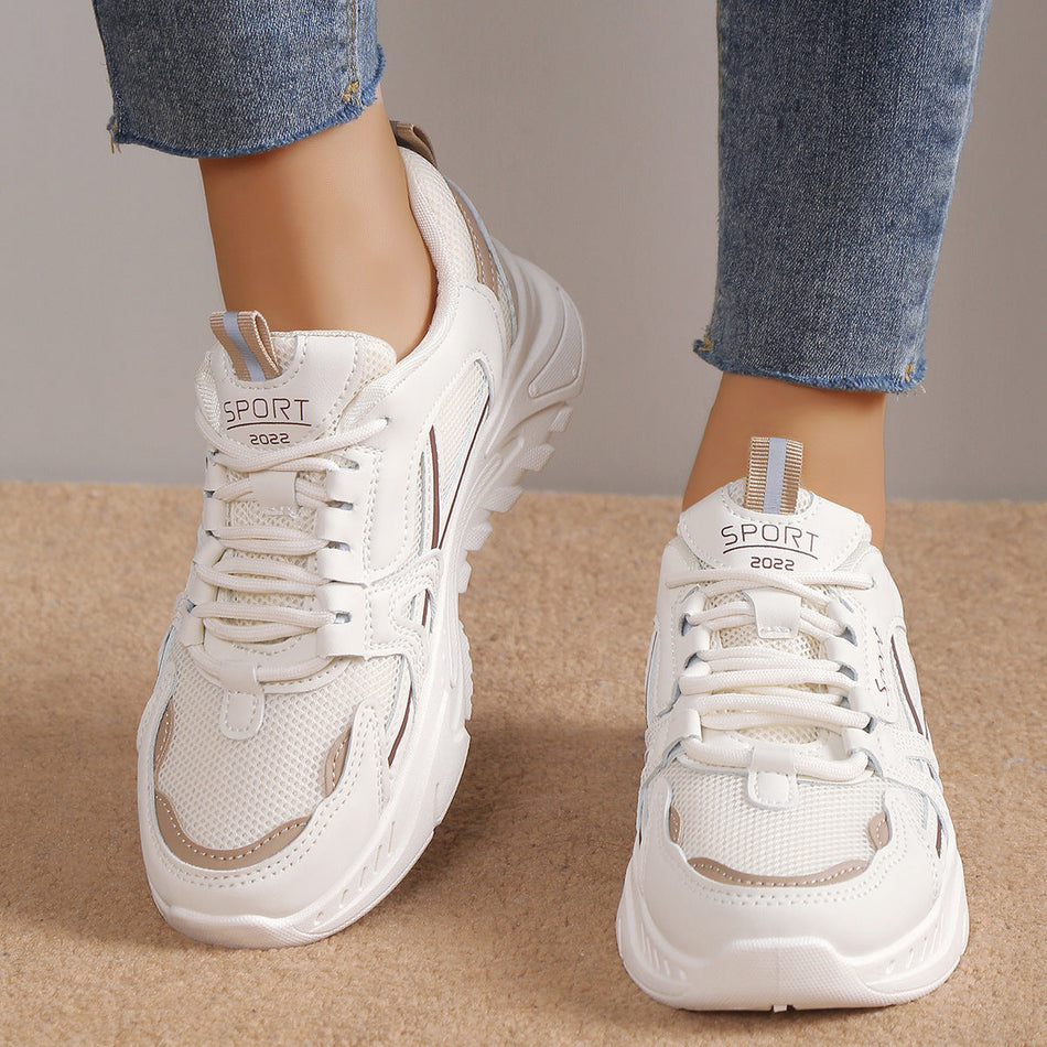 Women's Lightweight Mesh Platform Sneakers