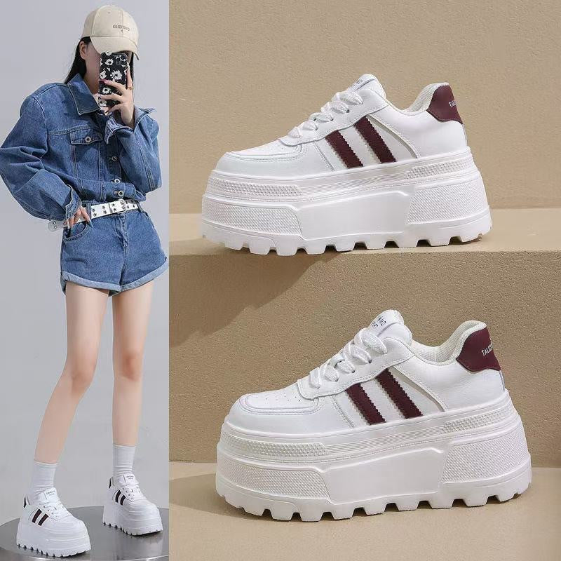 Women's 8cm Height-Increasing Platform Sneakers