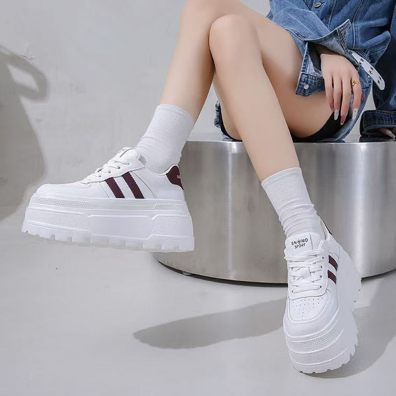 Women's 8cm Height-Increasing Platform Sneakers