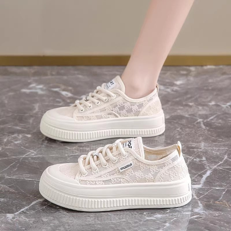 Women's Breathable Thick-Soled Casual Sneakers