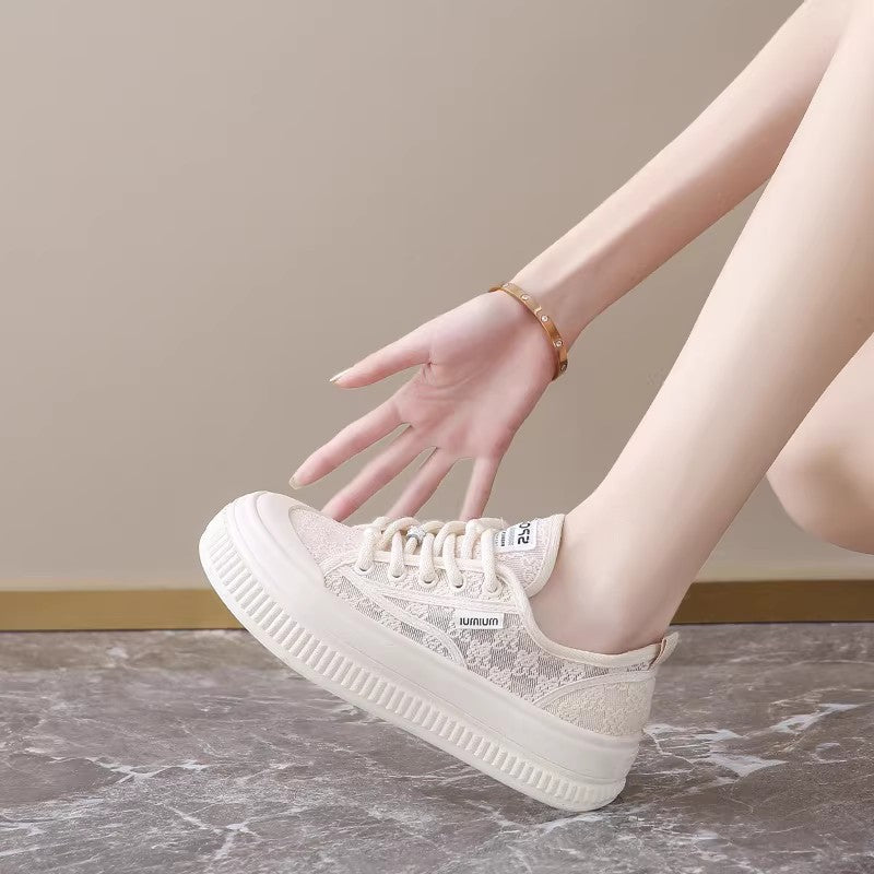 Women's Breathable Thick-Soled Casual Sneakers
