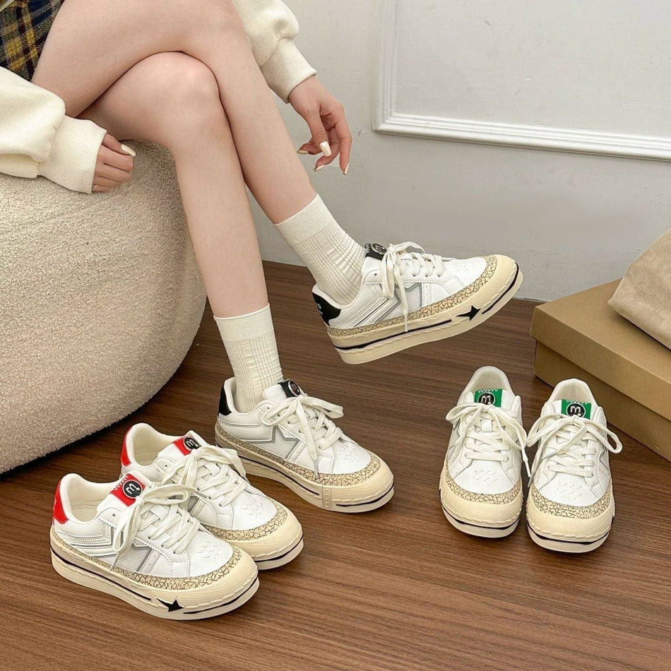 Women's Retro German-Style Platform Sneakers