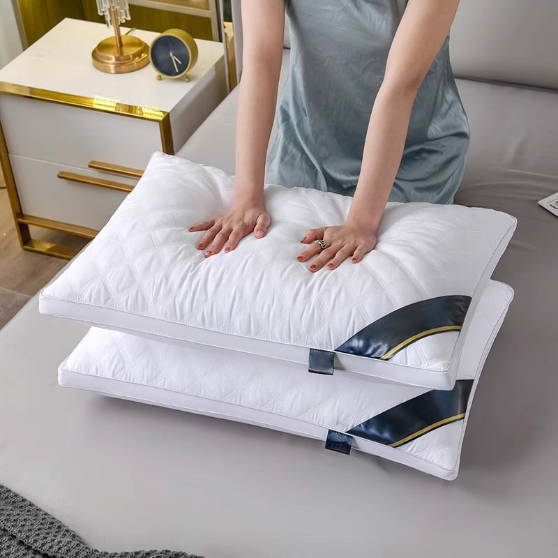 Warm Story Five-Star Hotel Cervical Pillow, Feather Velvet Feel