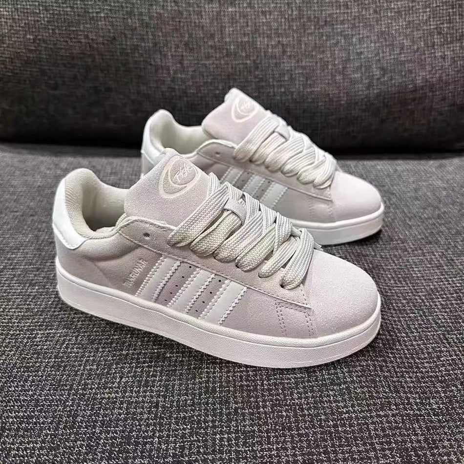 Women's Pink Thick-Soled Casual Sneakers