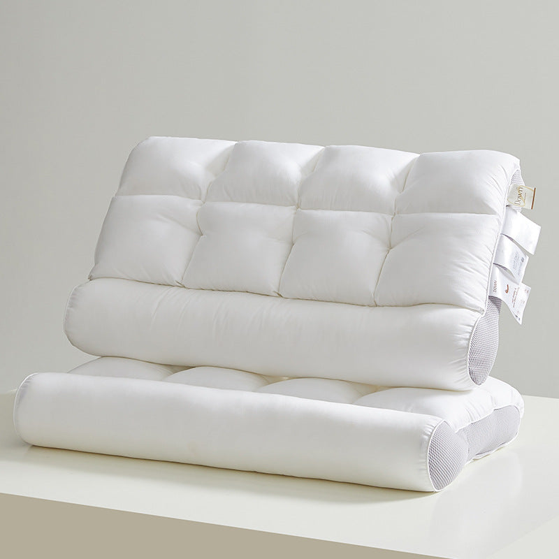 Grid Partitioned Traction Pillow, Non-Collapse Cervical Support
