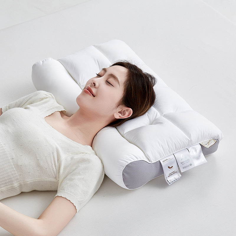 Grid Partitioned Traction Pillow, Non-Collapse Cervical Support