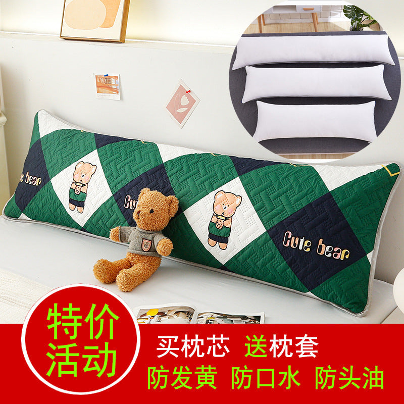Waterproof Anti-Yellowing Extended Couple Pillowcase, Quilted