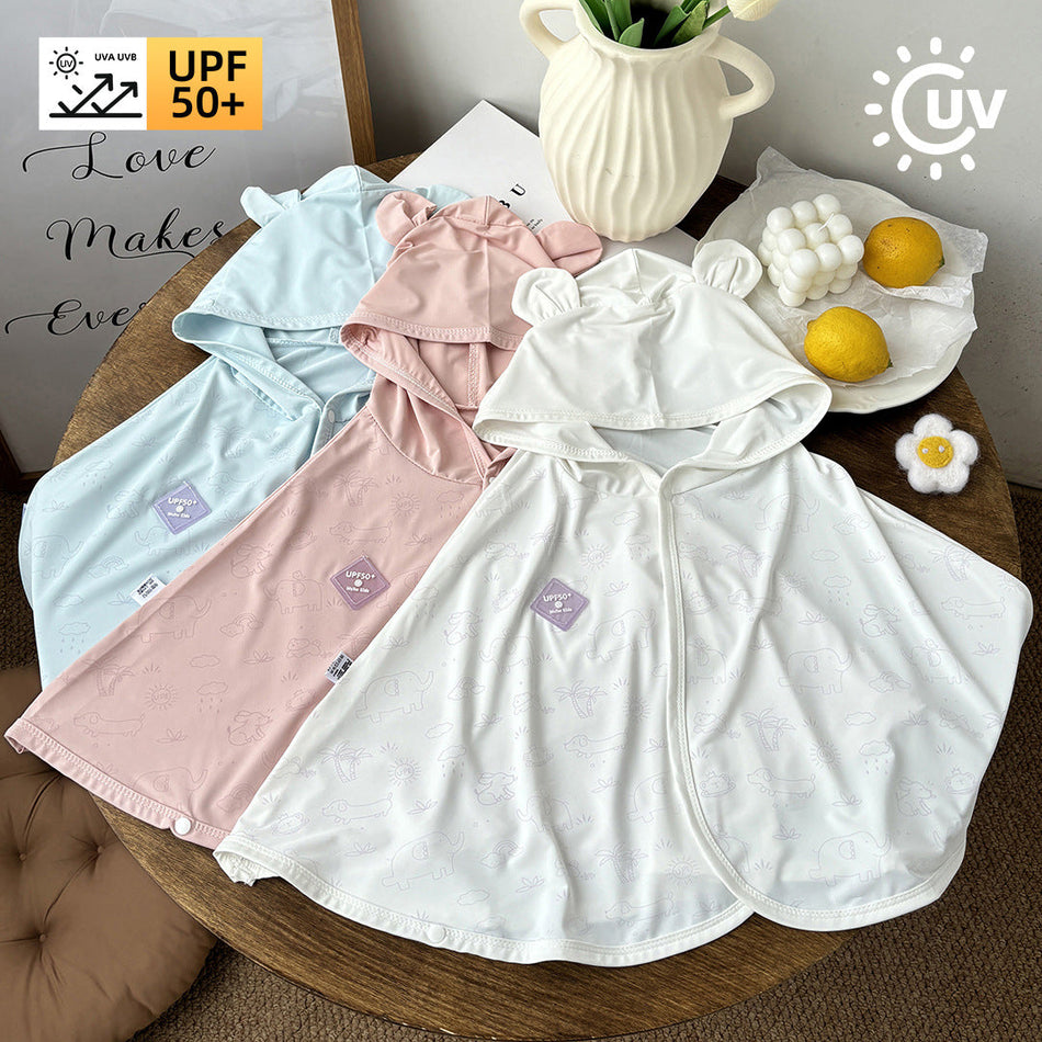 UPF50+ Light-Changing UV Baby Sun Protection Ice Silk Cloak