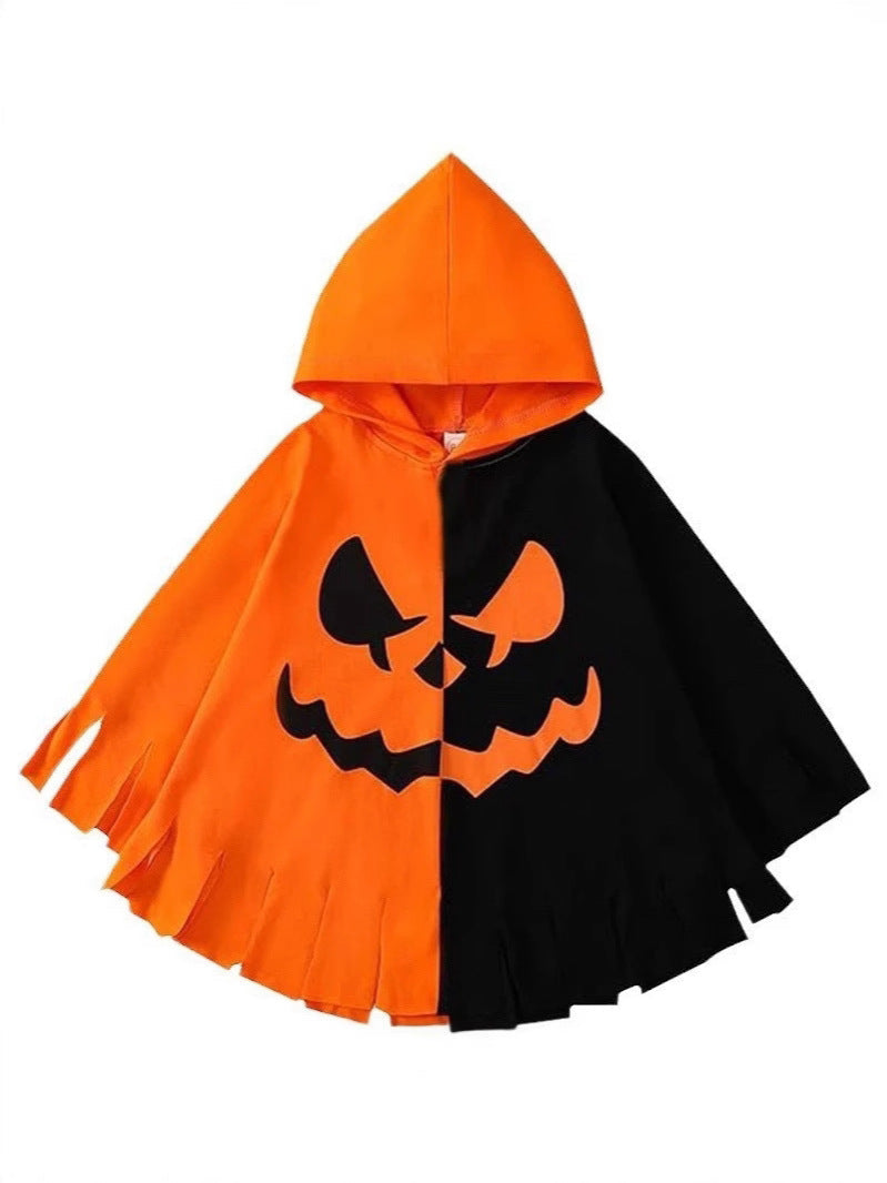 Children's Halloween Cosplay Hooded Cape Costume