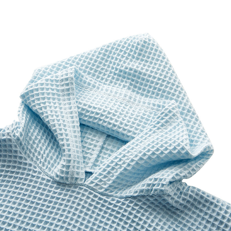 Children's Pure Cotton Gauze Hooded Bath Towel Cloak